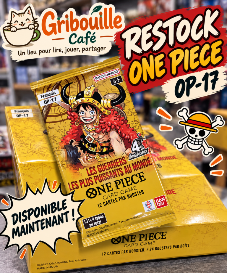 Restock One Piece OP-17 disponible chez Gribouille Café